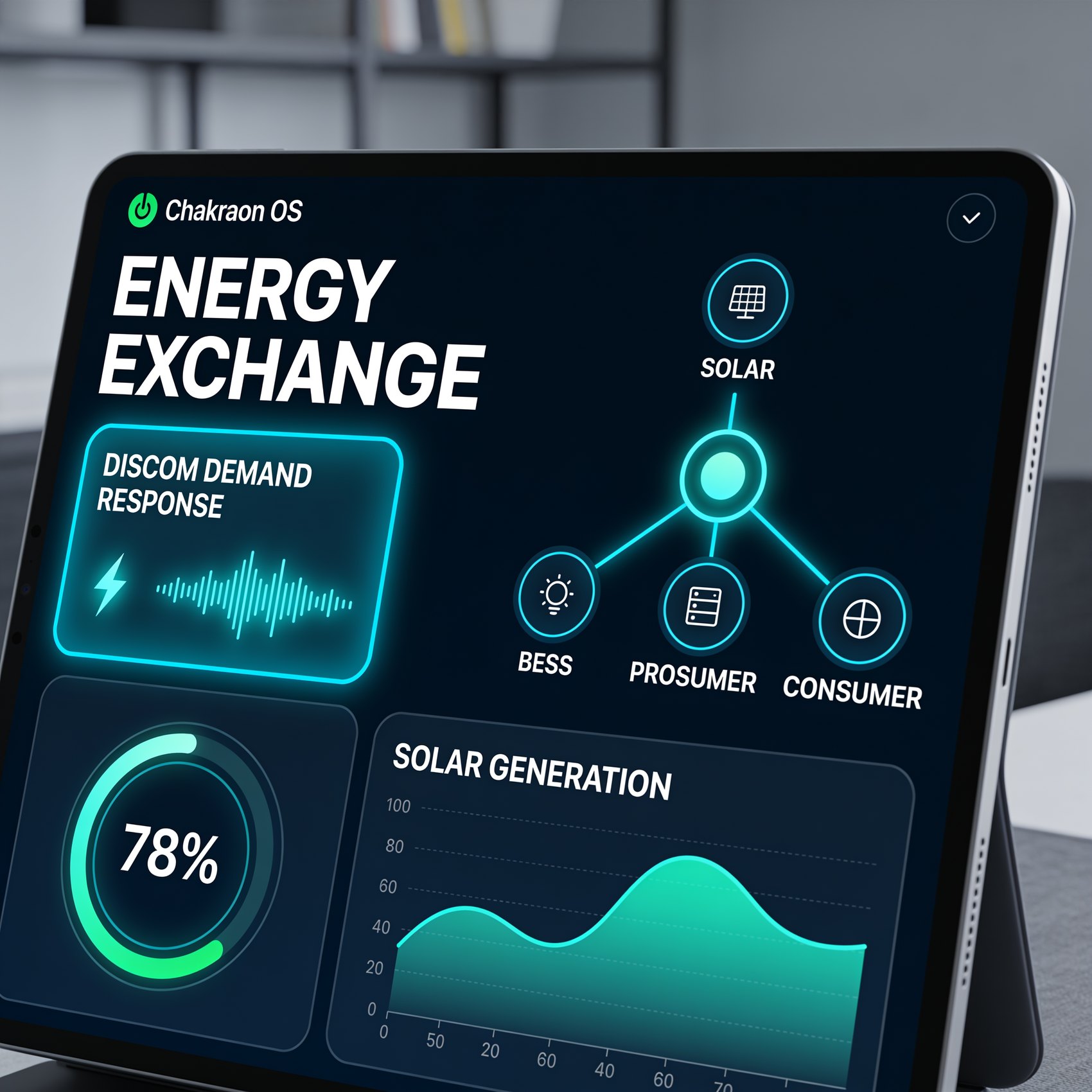 Chakraon OS energy exchange dashboard